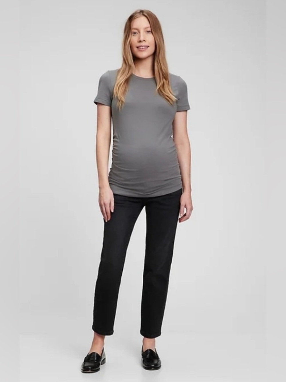 GAP Maternity True Waistband Full Panel Girlfriend Jeans